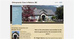 Desktop Screenshot of nelsonchiropractor.com