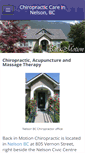 Mobile Screenshot of nelsonchiropractor.com